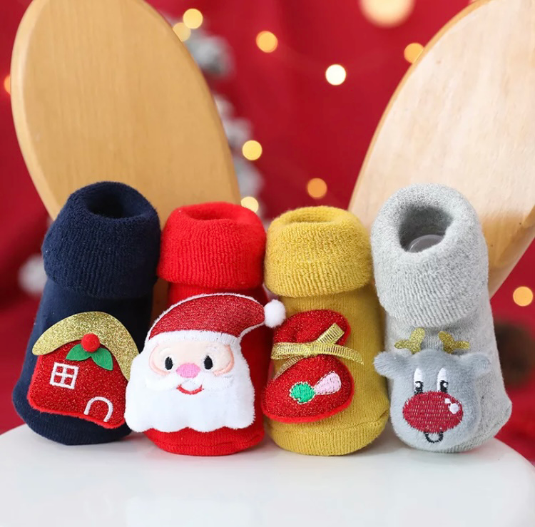 Autumn And Winter Terry Thickened Glued Non-slip Baby Floor Socks