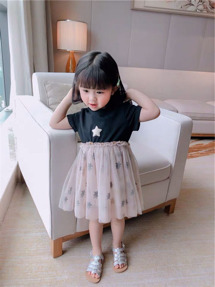 Korean style girl princess mesh skirt