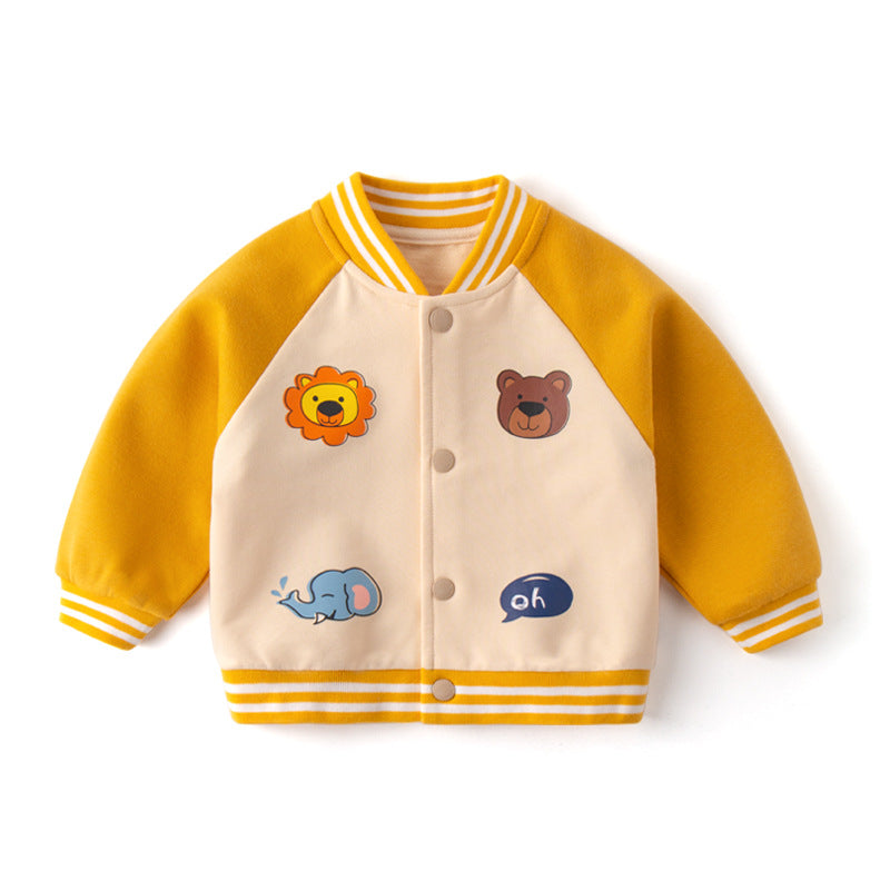 Baby Baseball Uniform Foreign Style Jacket Autumn Coat