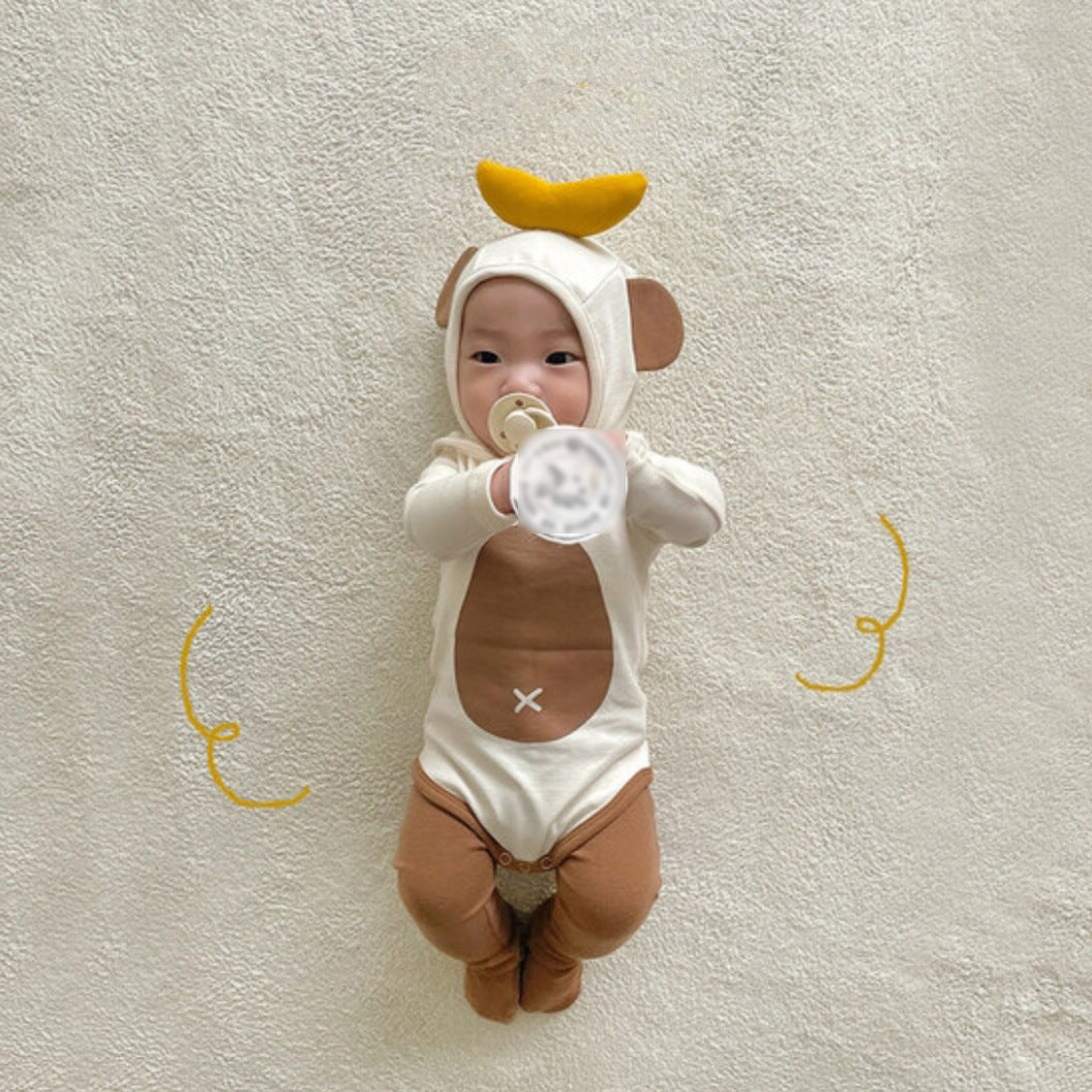 Baby Onesie Little Monkey Top Banana Romper