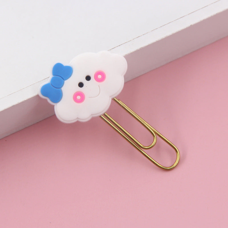 Cute Girly Heart Binding Pin Office Paper Clip Paper Clip