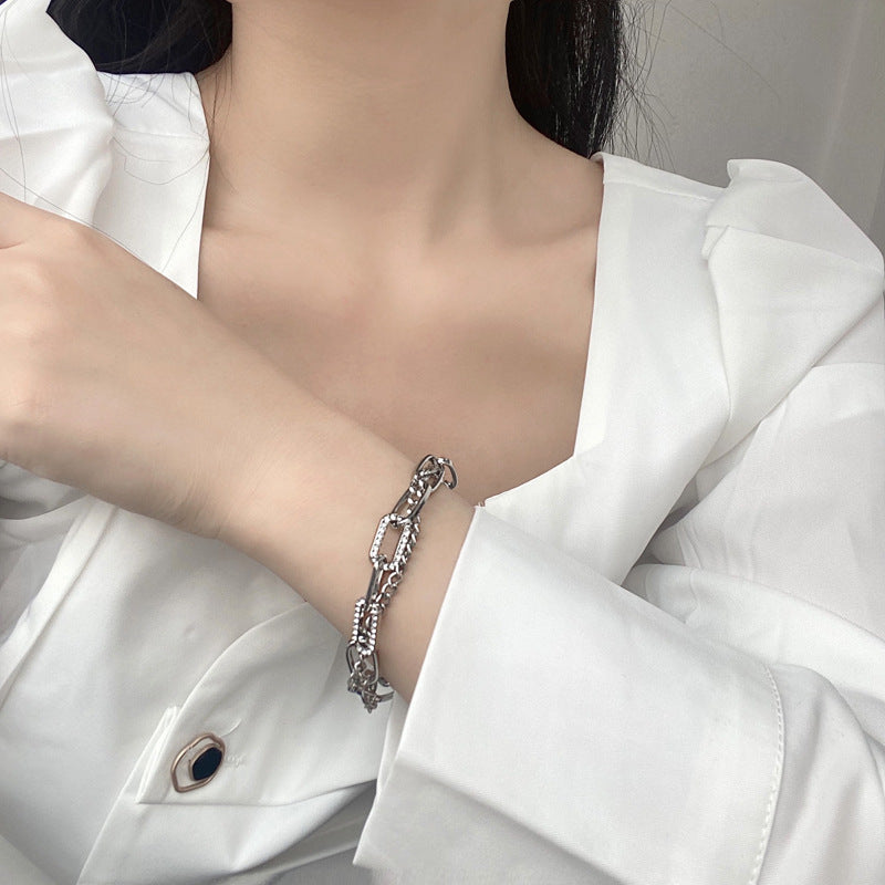Niche Design Multi-layer Bracelet Personality Shiny Diamonds