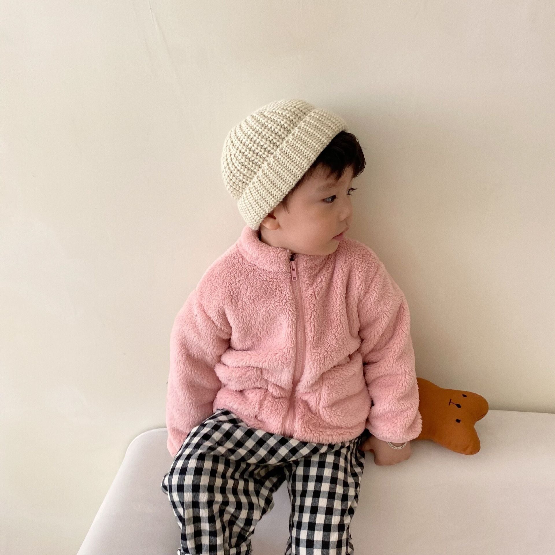 Late Autumn New Boys And Girls Double-faced Wool Coat Vest