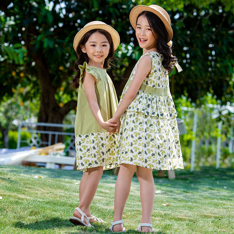 Children's Sisters Wear Children's Summer Dresses