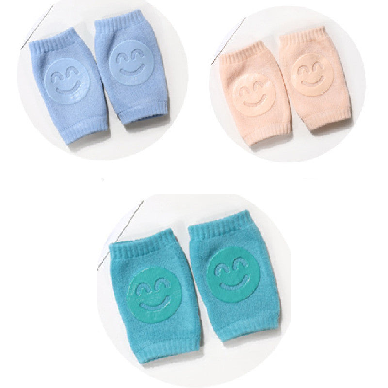 Kids Non Slip Crawling Elbow Infants Toddlers Baby Accessories Smile Knee Pads Protector Safety Kneepad Leg Warmer Girls Boys