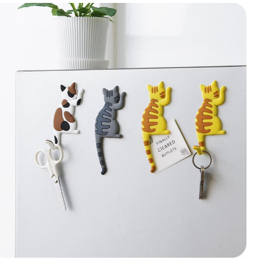 خطاف القط المغناطيسي للثلاجة 