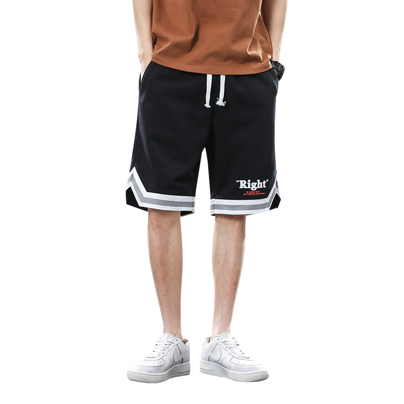 Men's Summer Loose Letter Print Casual Shorts