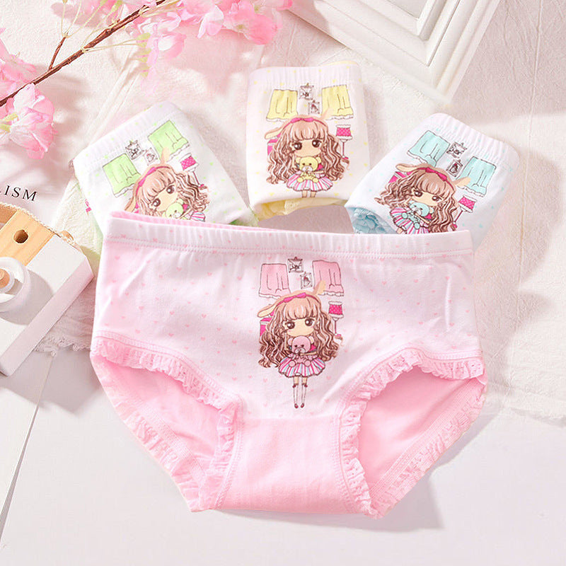 Cute Print Women's Triangle Soft Cotton Panties
