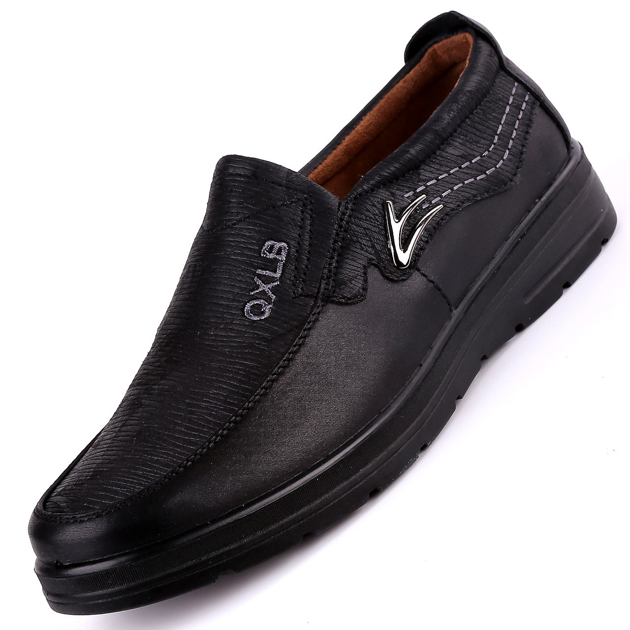 Middle-aged And Elderly Fashion Casual Men's Soft Sole Single Shoes
