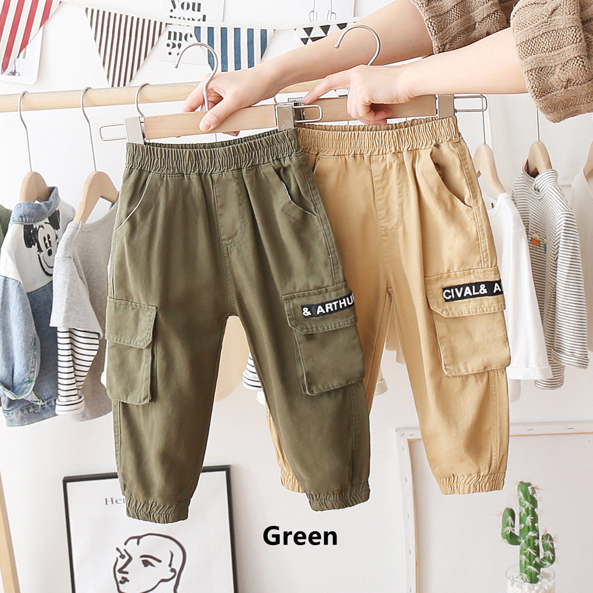 Spring And Autumn All-match Casual Pants Western Style Tooling Pants