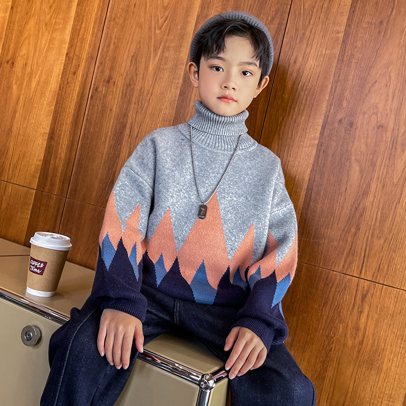 Boys High-neck Winter New Style Sweater