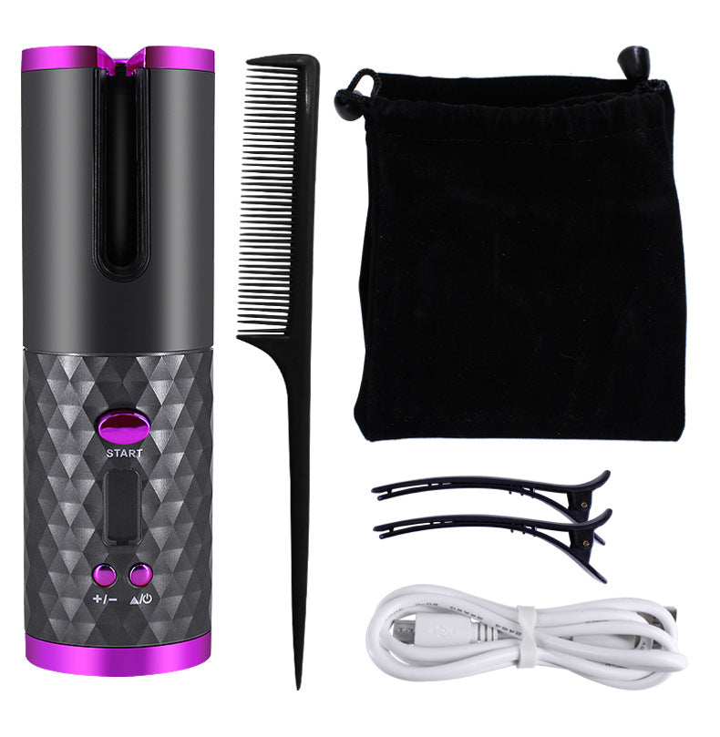 Fully Automatic Wireless Curling Iron Travel Portable USB
