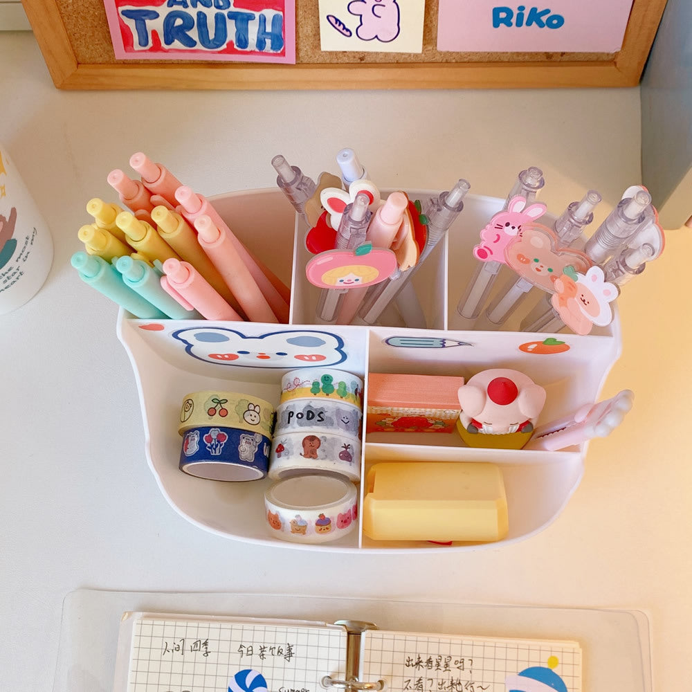 حامل أقلام وصندوق تخزين بتصميم لطيف للأطفال