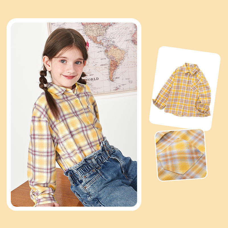 Wear Girls'' Shirt Long Sleeve 2021 New Autumn Children''s Shirt