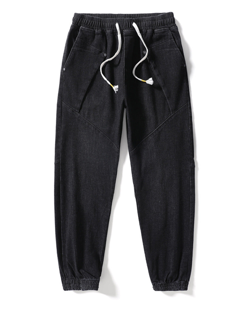 Men's Simple Binding Sports Loose Casual Pants