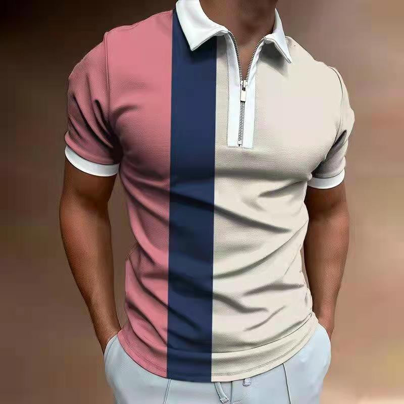 Men's POLO Shirt Printed Short Sleeve T-Shirt Top