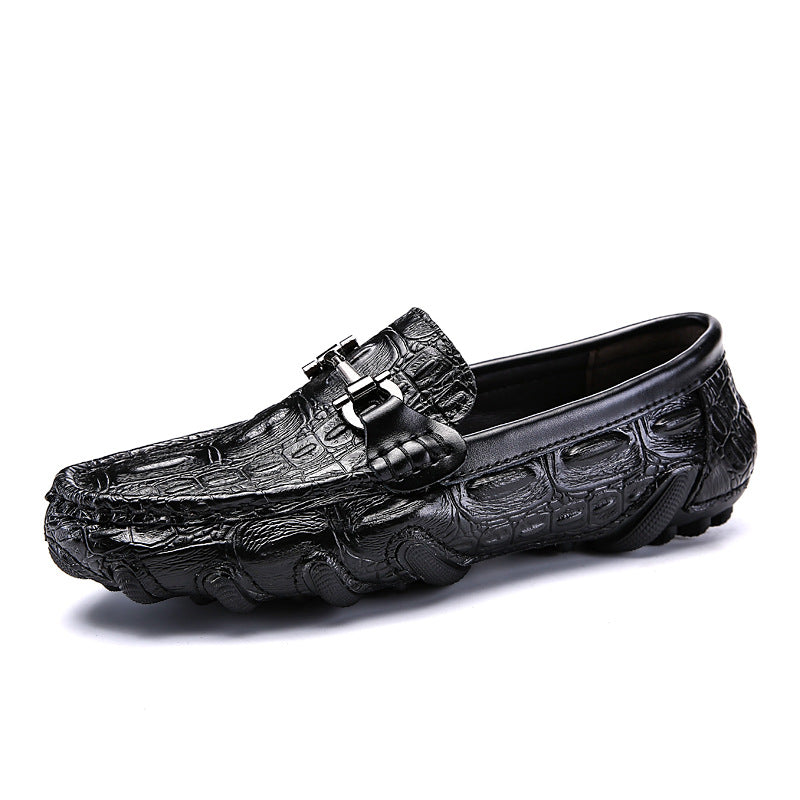 New Men's Leather Peas Shoes