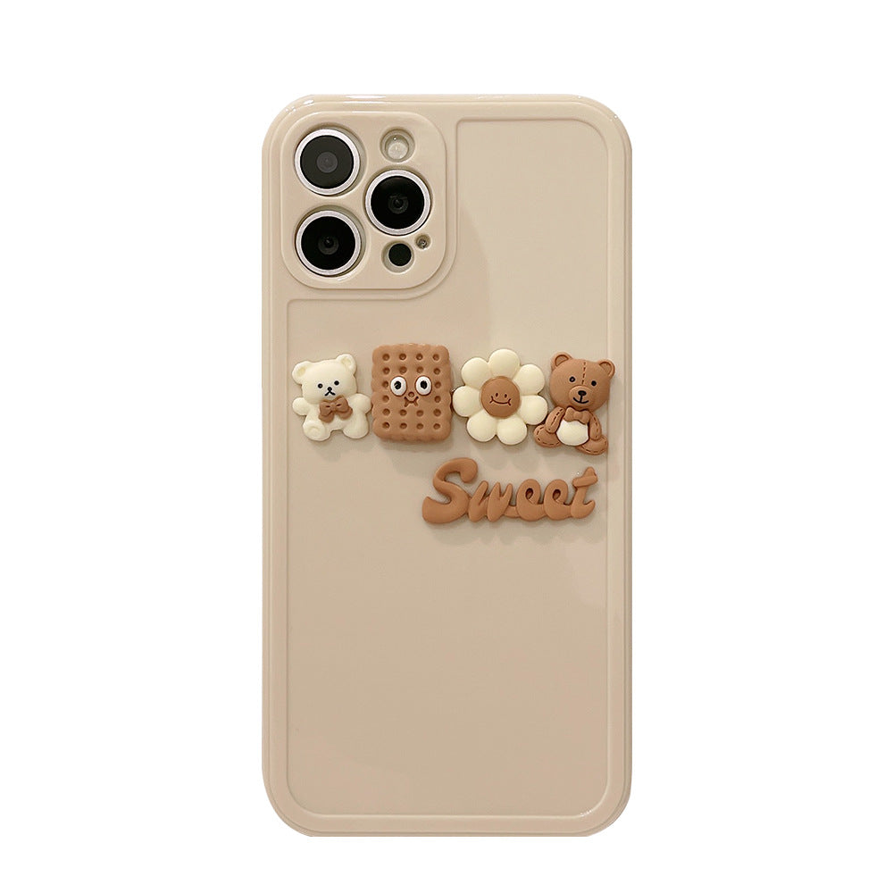 Cute Three-dimensional Mobile Phone Case All-inclusive Silicone