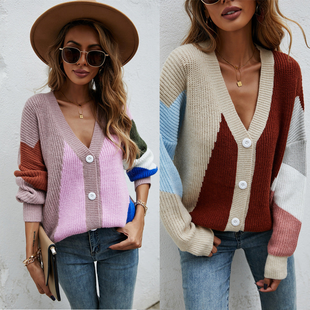 Stitching Personality Fashion Plus Size Sweater