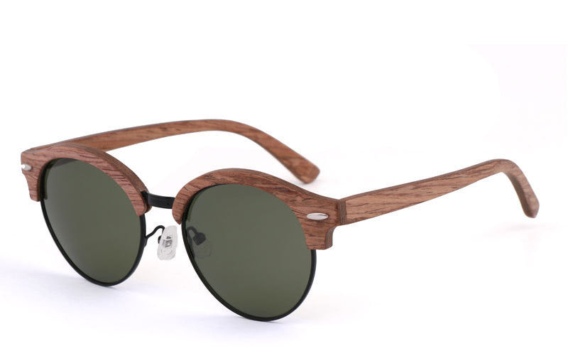 نظارات شمسية من خشب البامبو 
