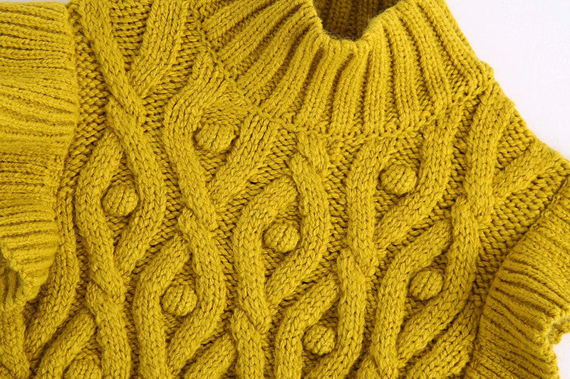 Women's Casual Lace Fungus Sleeveless Sweater