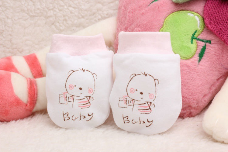 Cartoon Anti-scratch Face Gloves For Baby Products