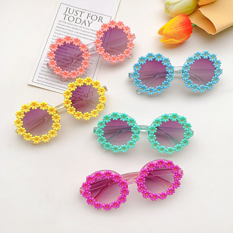 نظارة شمسية للأطفال على شكل زهرة