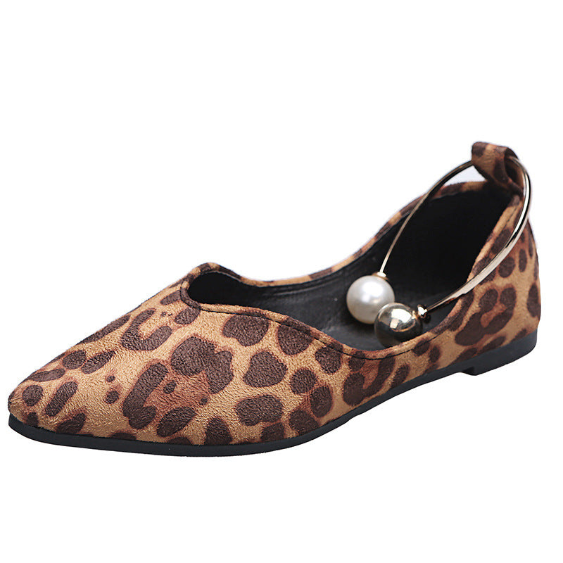 Pointed Flat Heel Shallow Shoes Women
