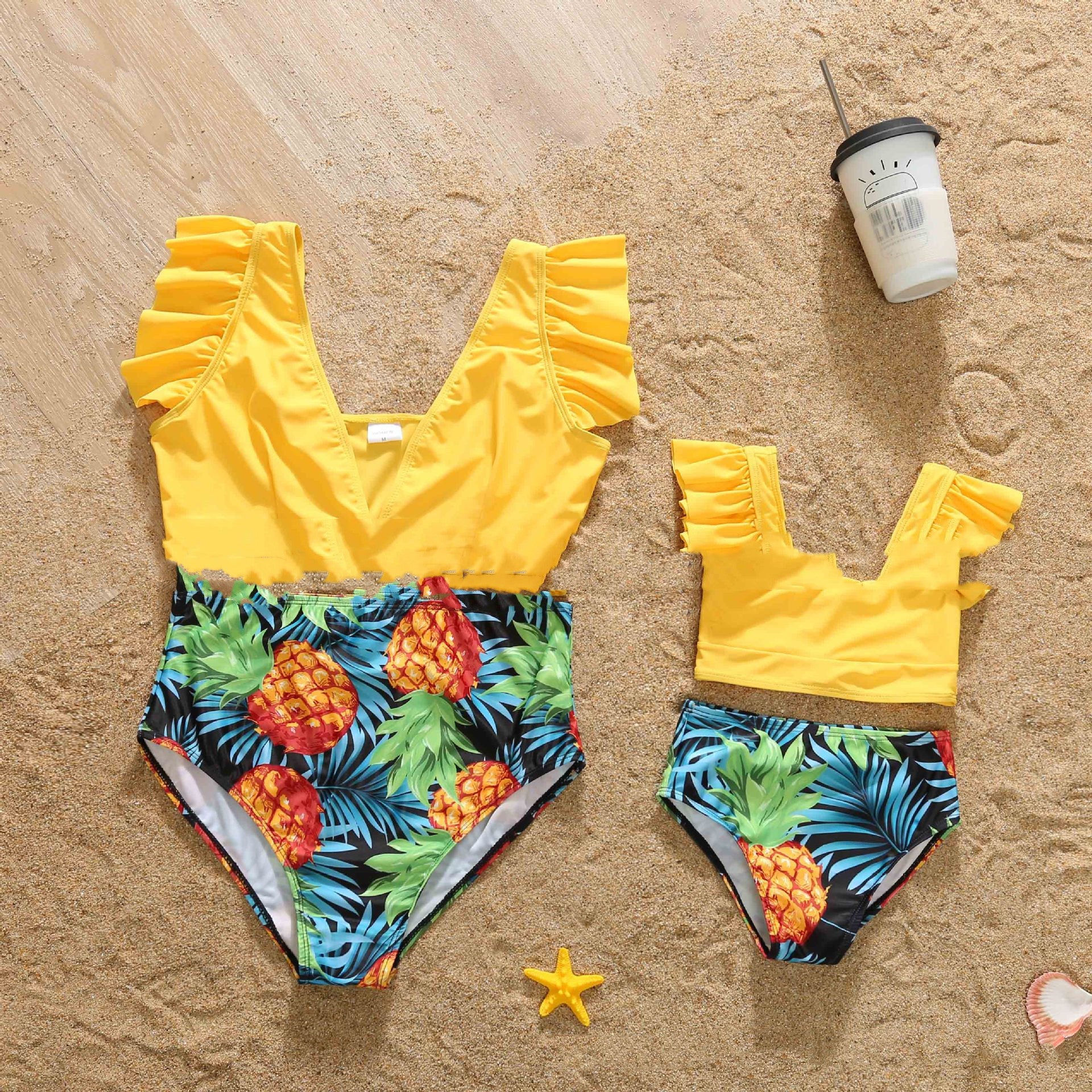 The New Vest Swimsuit Is Beautiful And Thin Parent-Child Family Swimsuit