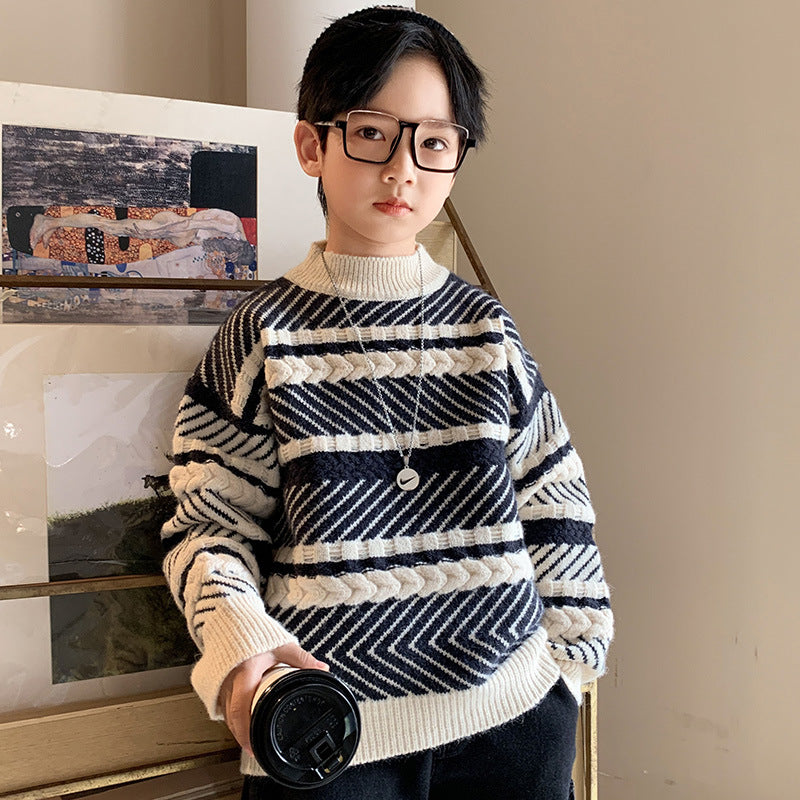 Hot Sale New Style Western Sweater For Boys Hedging Winter Clothes