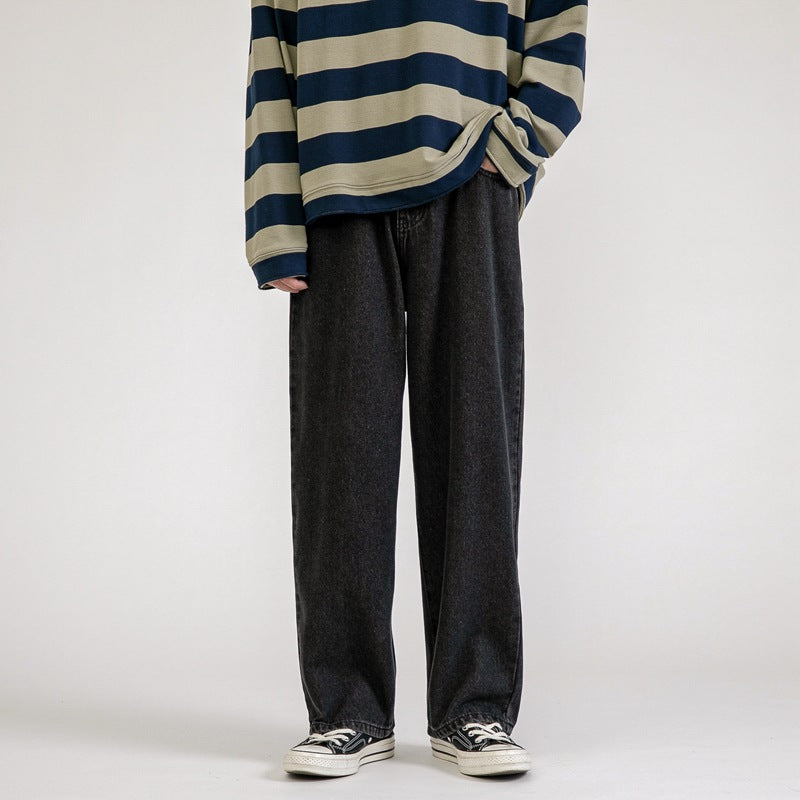 Jeans Men's Long Pants Korean Style Trendy Casual