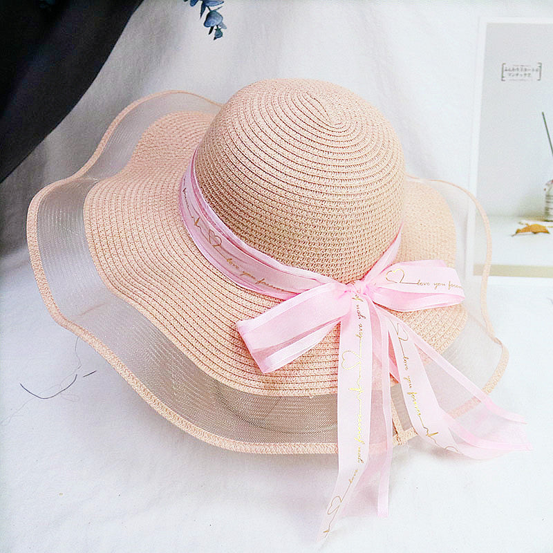 Foldable Sunscreen Sun Hat Seaside Bow Beach Hat