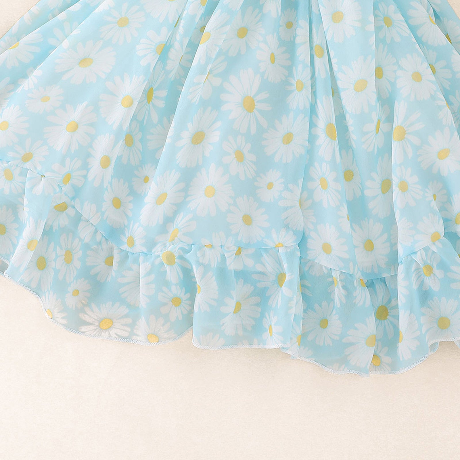 Summer Girl's Floral Suspender Princess Dress