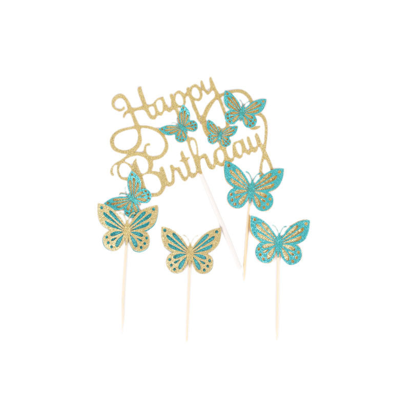 Birthday Decoration Butterfly Party Cake Card