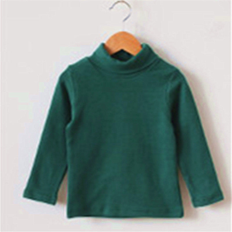 Small And Medium-sized Children's Long-sleeved Bottoming Shirt Pure Cotton New
