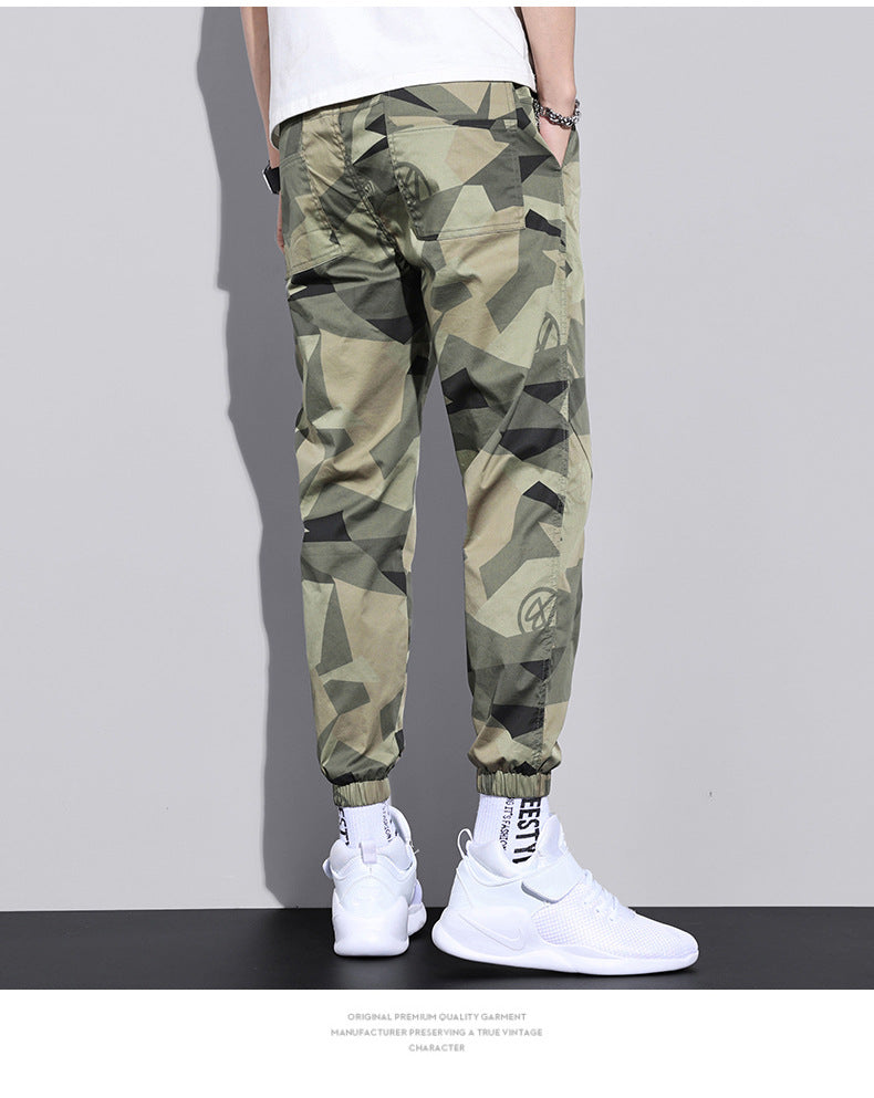 Camouflage Overalls Men's Trendy Brand Loose-fitting Casual Pants
