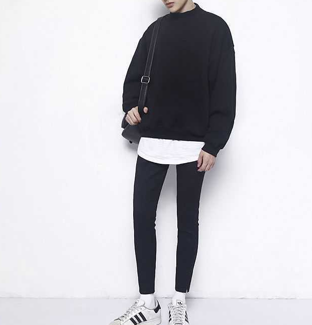 Plus Velvet Thick Loose Long-sleeved High-necked Sweater Solid Color