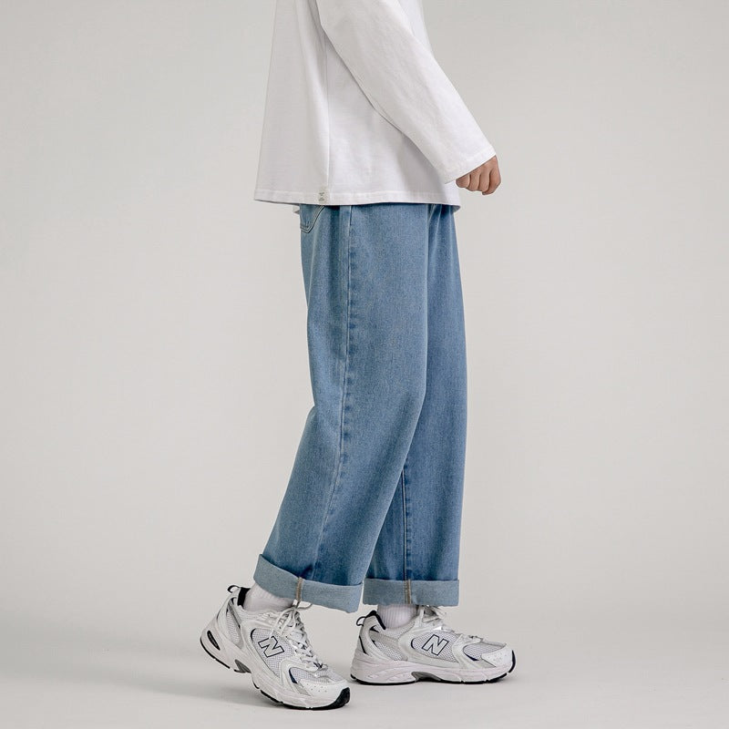 Jeans Men's Long Pants Korean Style Trendy Casual