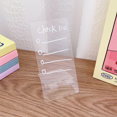 Acrylic Note Board Transparent Rewritable Ins Style