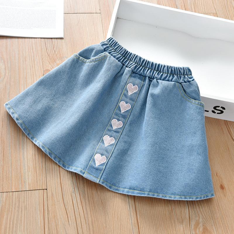 Denim Skirts, Children's Western Style Outer Skirts