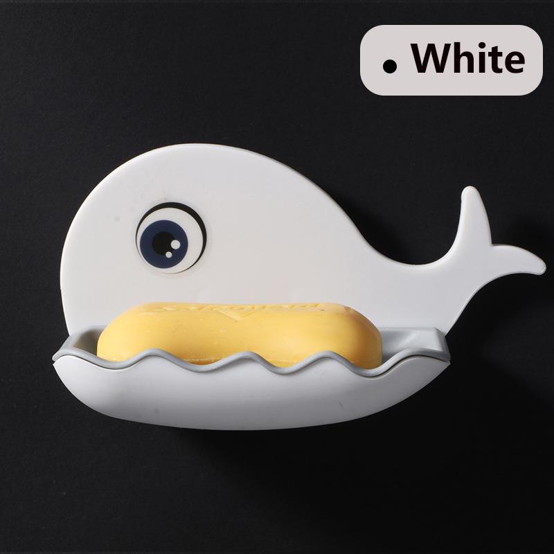 Whale Cute Punch-Free Wall Mounted Suction Cup Drain Shelf