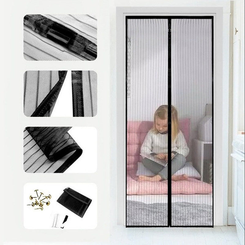 Transparent Mosquito Curtain Hands-free Magnetic Screen Door