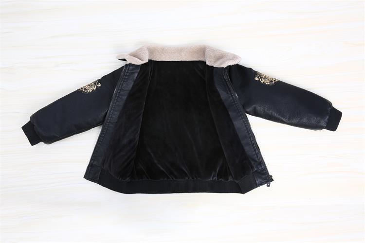 Fashion Children's Long-sleeved Plus Velvet Jacket