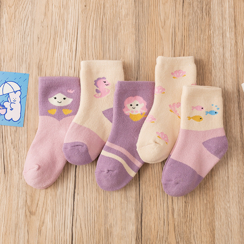 Cute Cartoon Plush Children's Terry Socks