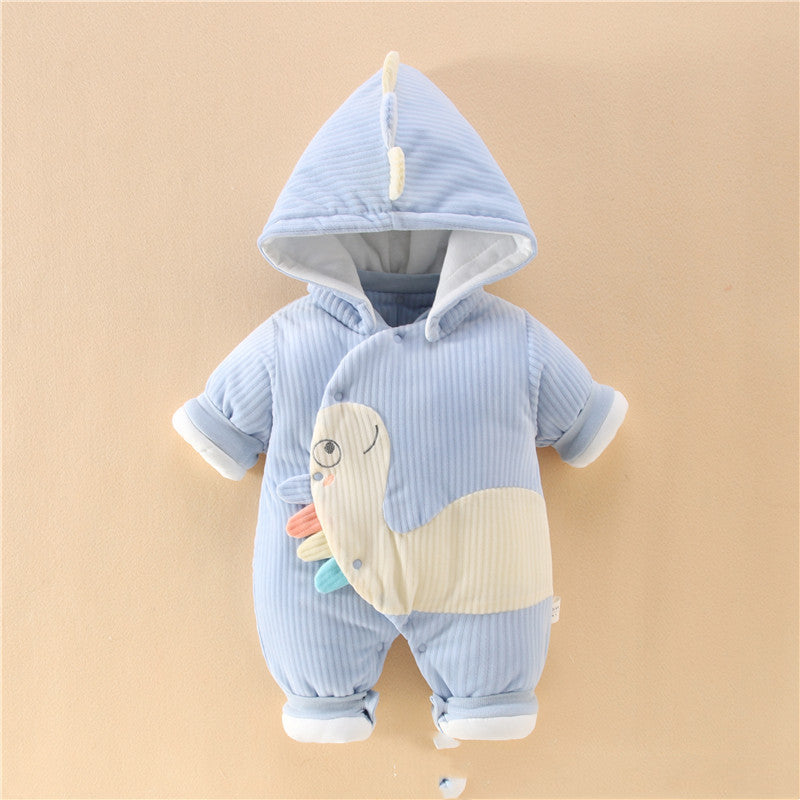 Baby Onesies Cotton Clothes Quilted Padded Romper For Newborns
