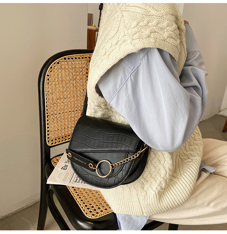 Saddle Bag Soft Leather Armpit Bag Messenger Bag Versatile Shoulder Bag