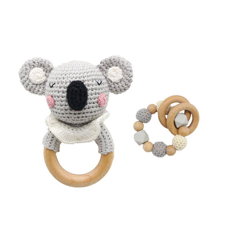 DIY Crochet Molar Appease Toy Koala Animal Molar Stick Baby Teether Kit