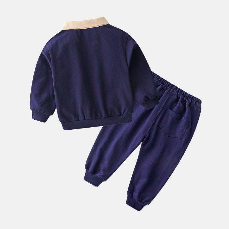 Baby Casual Suit Boys Sports Sweatshirt Pants Trendy