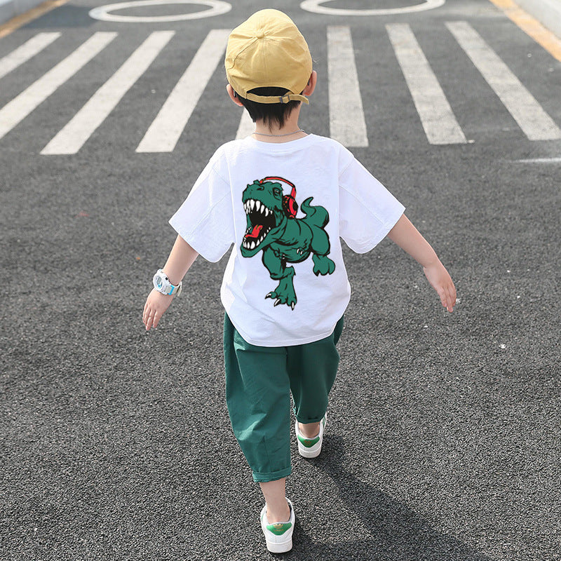 Children's Clothing Boys Summer Suits Western-style Clothes Boys Summer Handsome Short Sleeves