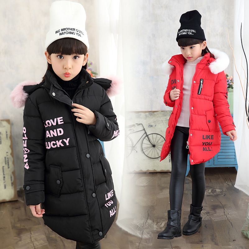 Winter Jacket With Big Kids Letters Printing